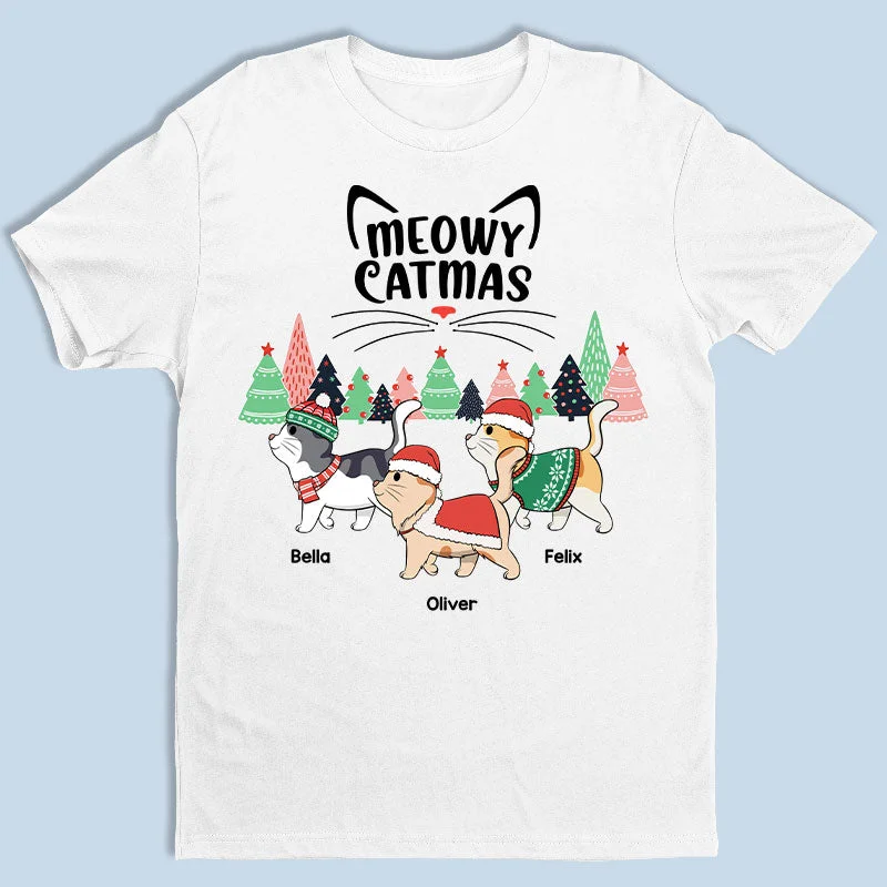 Merry Catmas To All - Cat Personalized Custom Unisex T-shirt, Hoodie, Sweatshirt - Christmas Gift For Pet Owners, Pet Lovers