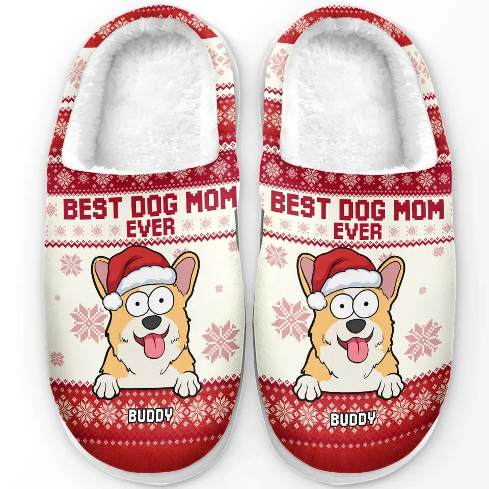 No Holiday Is Complete Without My Canine Companion - Dog & Cat Personalized Custom Fluffy Slippers - Christmas Gift For Pet Owners, Pet Lovers