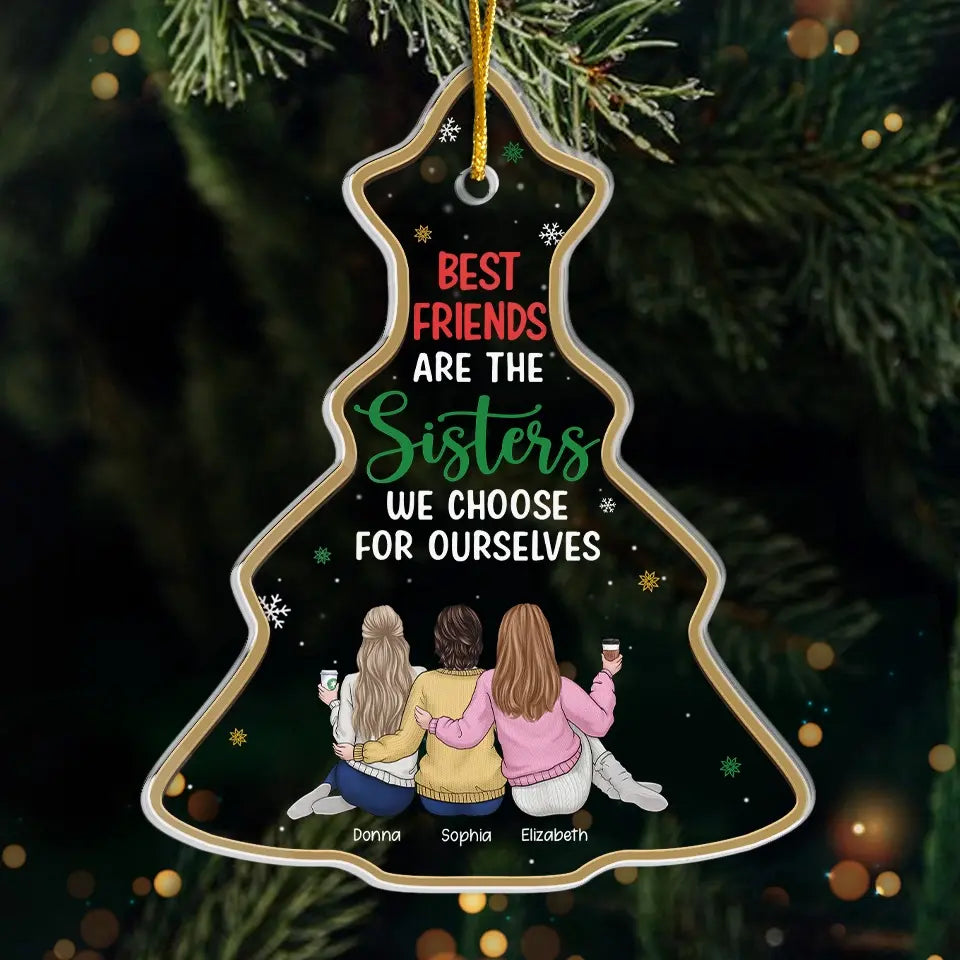 Our Memories Are Countless - Bestie Personalized Custom Ornament - Acrylic Custom Shaped - Christmas Gift For Best Friends, BFF, Sisters