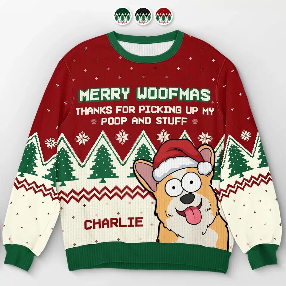 Pawsome Christmas Vibes - Dog Personalized Custom Ugly Sweatshirt - Unisex Wool Jumper - Christmas Gift For Pet Owners, Pet Lovers