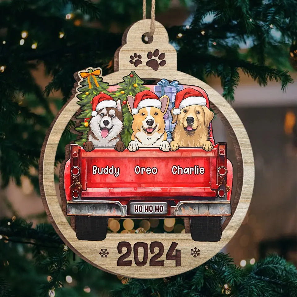 The Greatest Gift Of All - Dog Personalized Custom Ornament - Wood Custom Shaped - Christmas Gift For Pet Owners, Pet Lovers