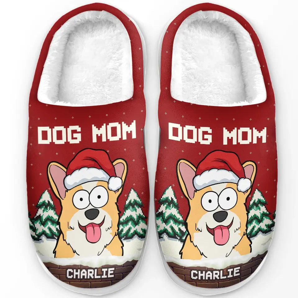 Warm Feet And Happy Pets Make The Perfect Holiday Combo - Dog & Cat Personalized Custom Fluffy Slippers - Christmas Gift For Pet Owners, Pet Lovers