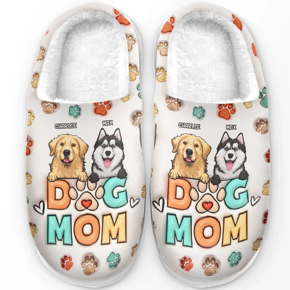 Wishing You A Furry Little Christmas - Dog & Cat Personalized Custom Fluffy Slippers - Christmas Gift For Pet Owners, Pet Lovers