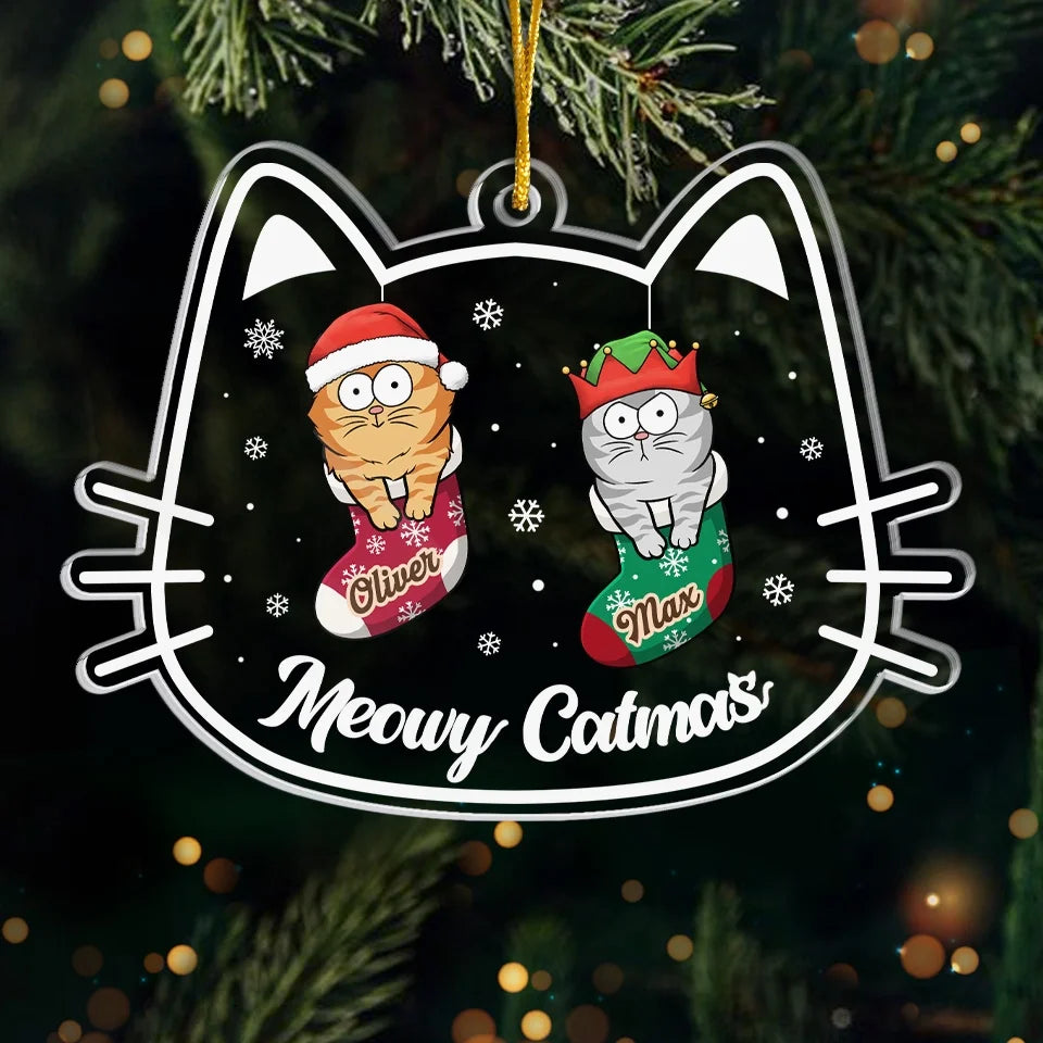 You’re The Purrfect Gift This Christmas - Cat Personalized Custom Ornament - Acrylic Custom Shaped - Christmas Gift For Pet Owners, Pet Lovers